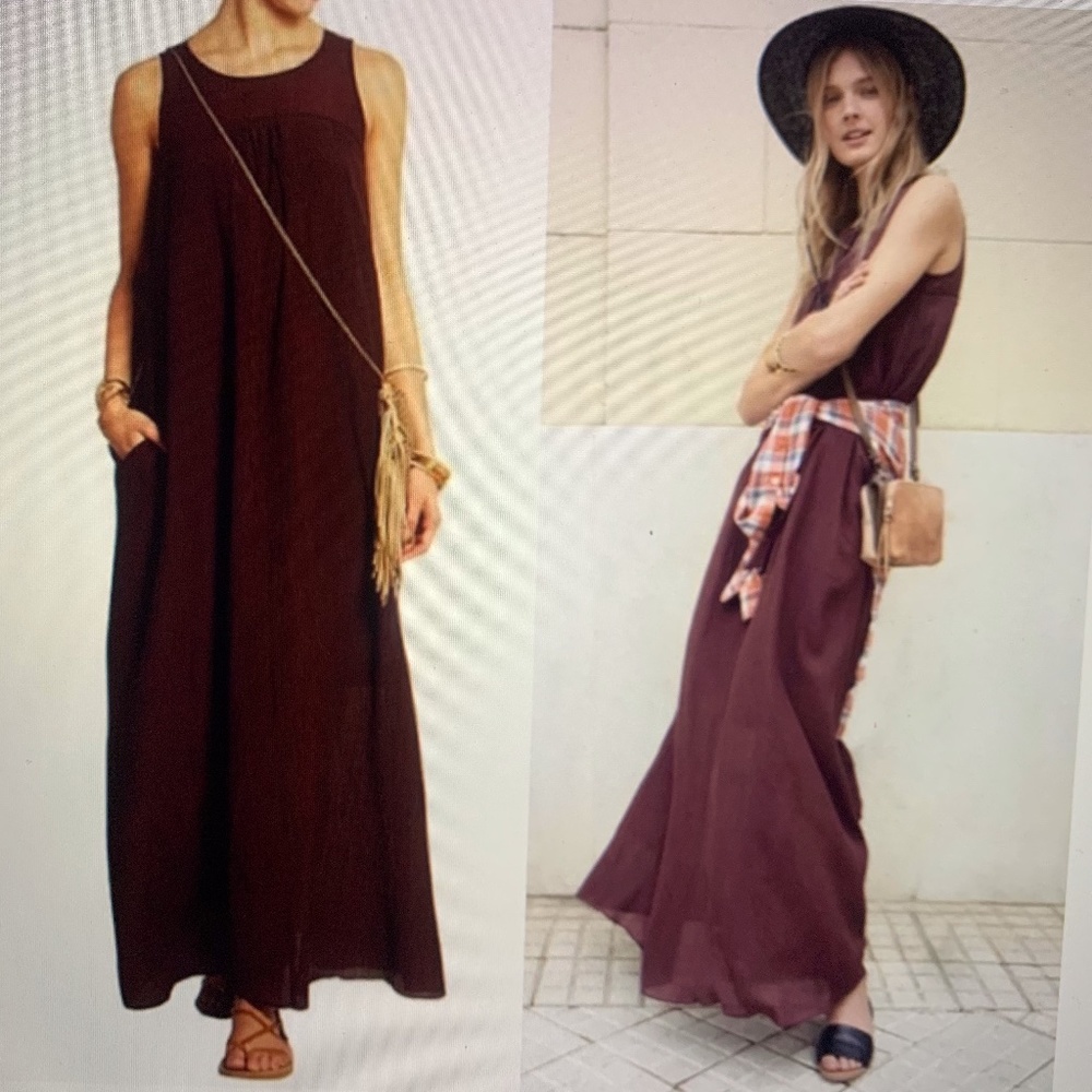 Madewell Shirred Maxi Dress